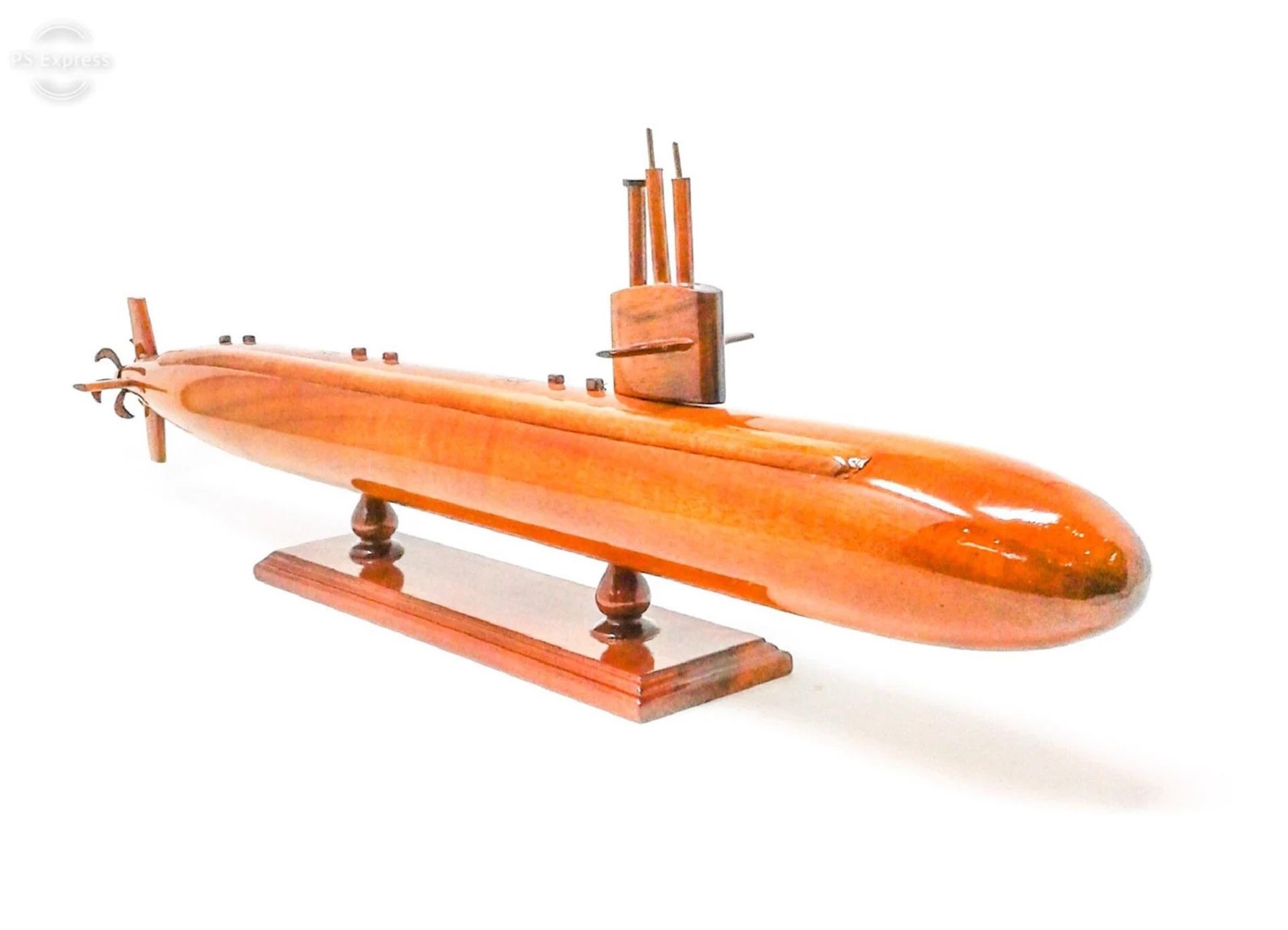 Los Angeles Class Submarine Wooden Seacraft Scale Model - Bild 2 aus 4