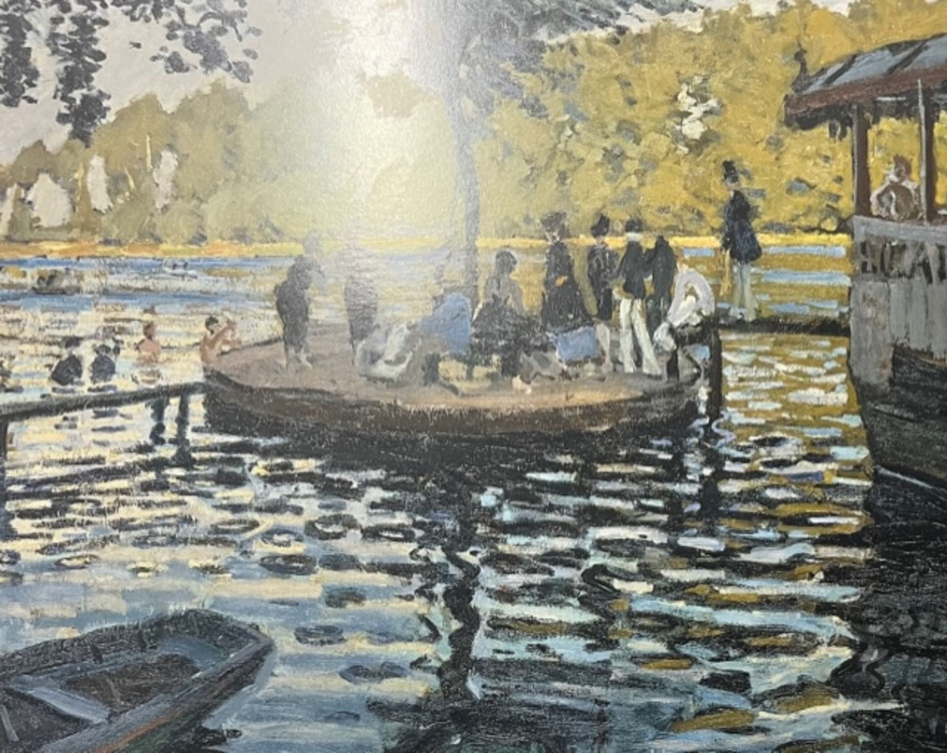 Claude Monet "La Grenouillere" Print. - Image 2 of 12
