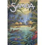 Samoa Travel Poster