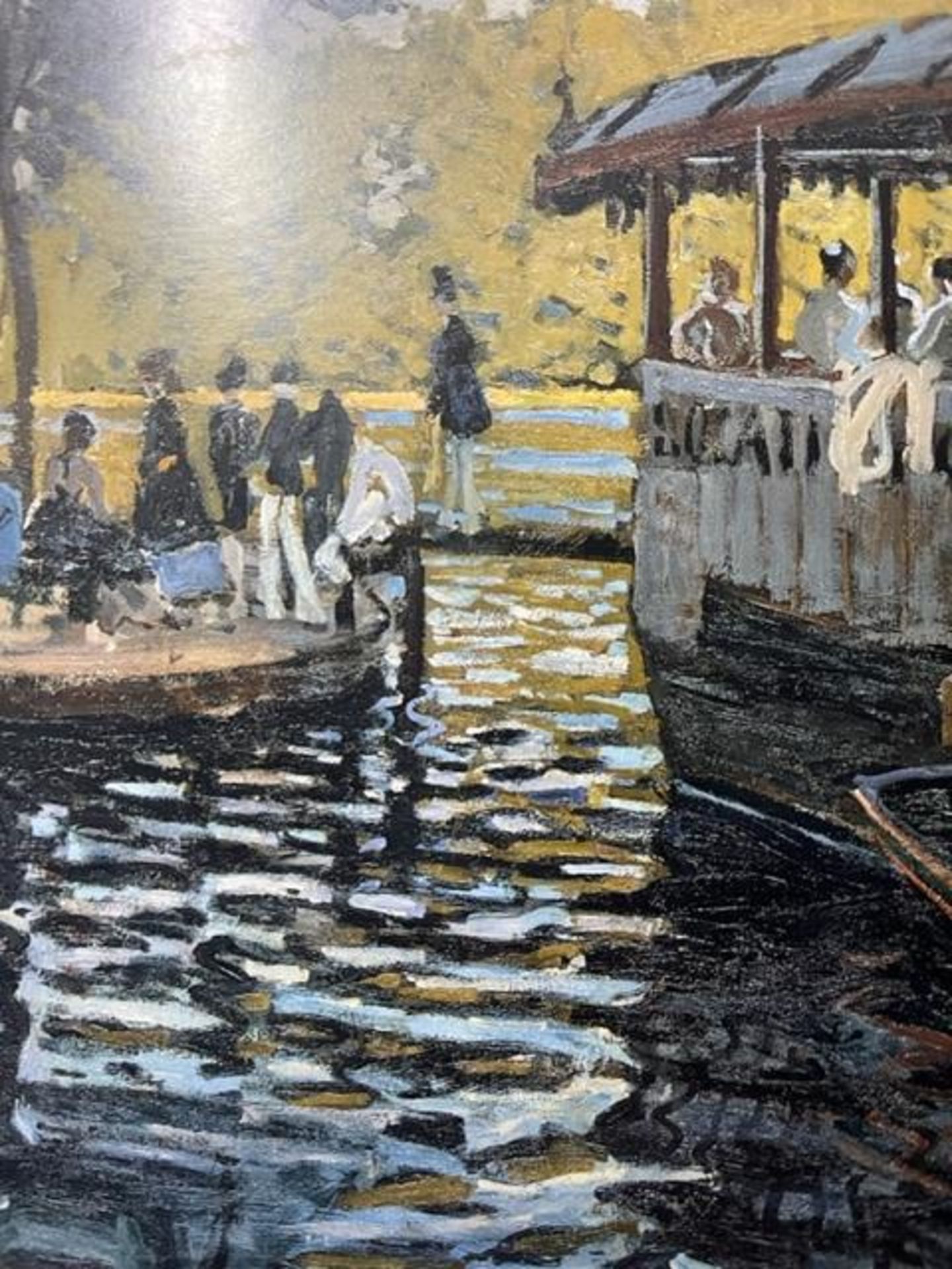 Claude Monet "La Grenouillere" Print. - Image 10 of 12