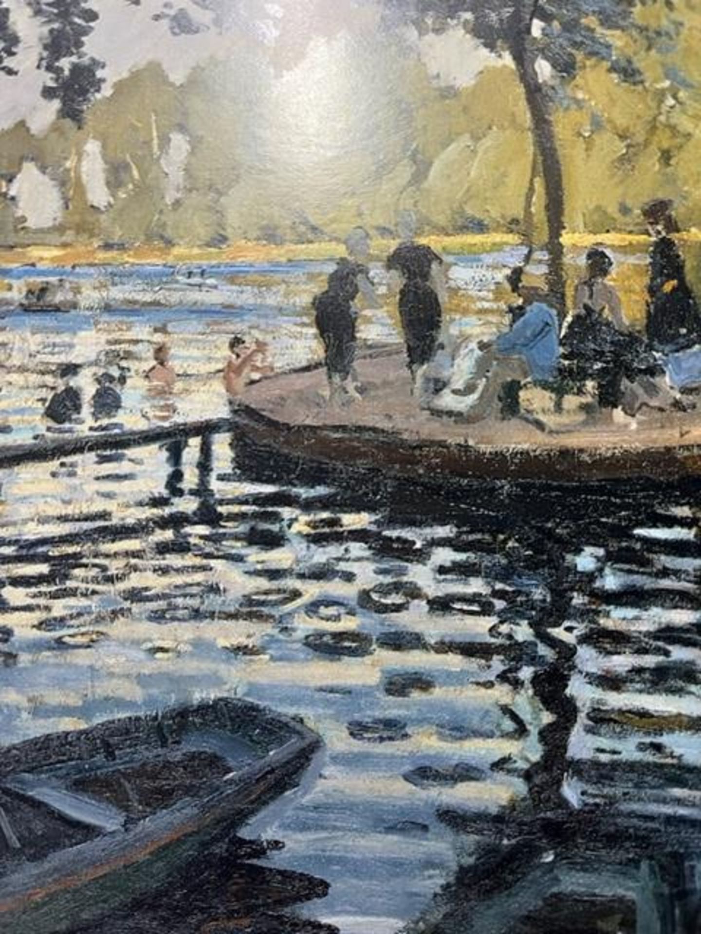 Claude Monet "La Grenouillere" Print. - Image 7 of 12