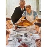 Norman Rockwell "Freedom from Want" Print.