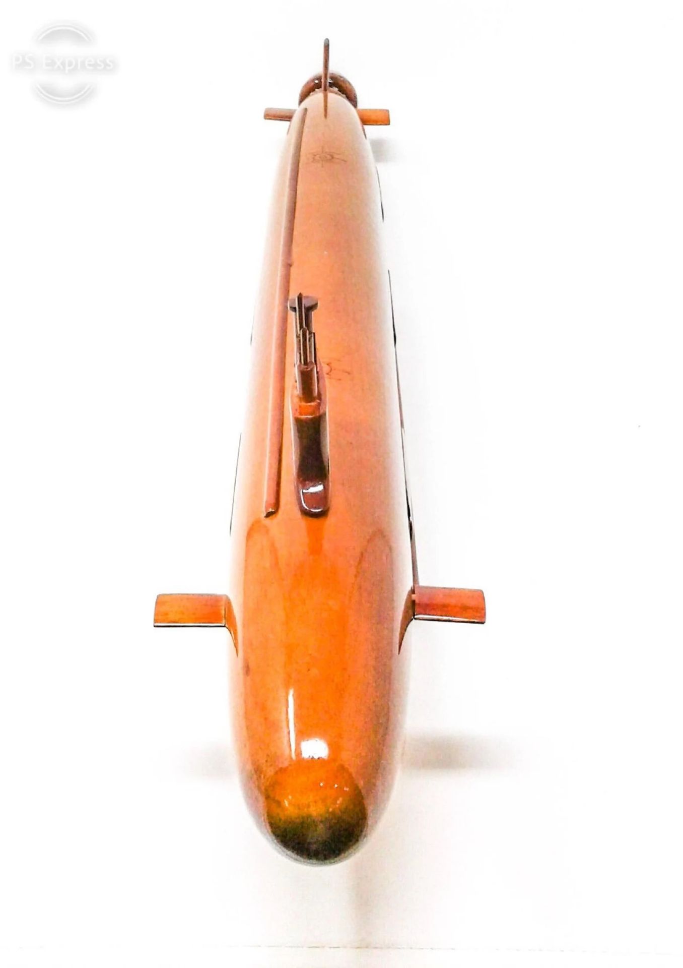 Virginia Class Submarine Scale Wooden Seacraft Model - Image 2 of 4