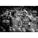 Aryton Senna, Alain Prost, Damon HIll, Lotus Nelson Canvas Print