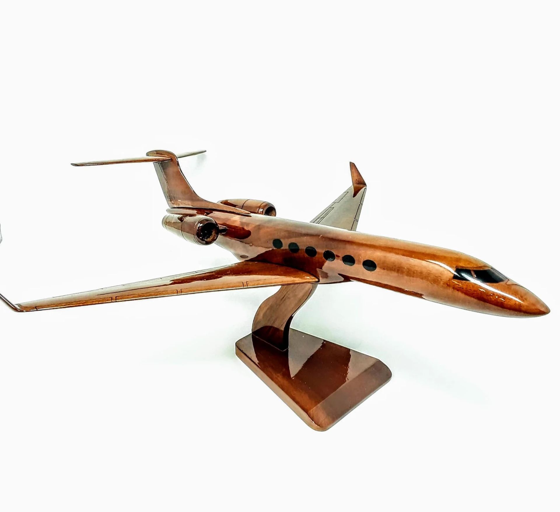 Gulfstream G550 Wooden Aircraft Scale Model