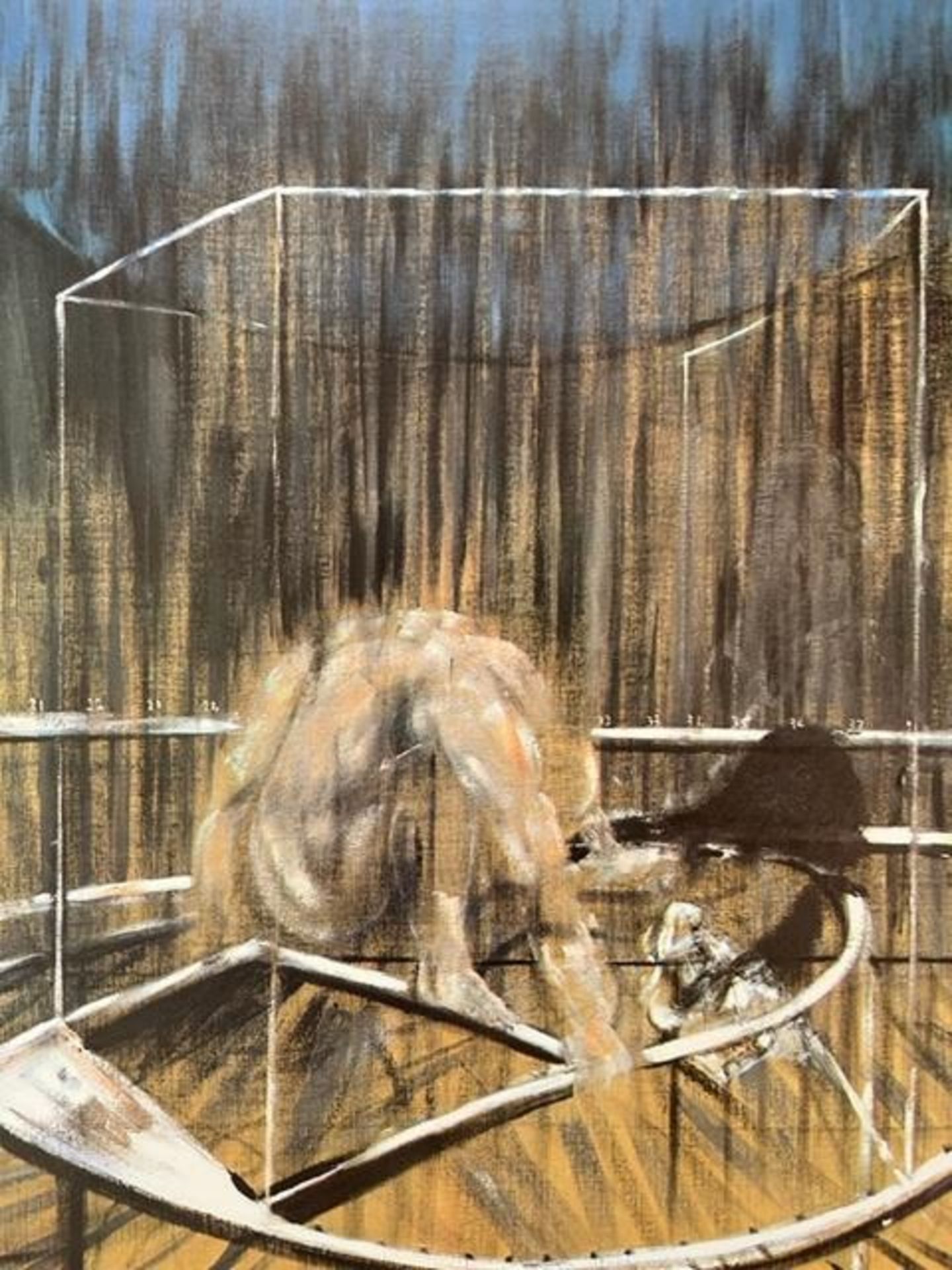 Francis Bacon "Study for Crouching Nude" Print. - Image 3 of 5