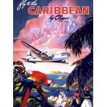 Caribbean "Pan Am Airways" Travel Poster