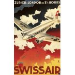 Swissair Travel Poster