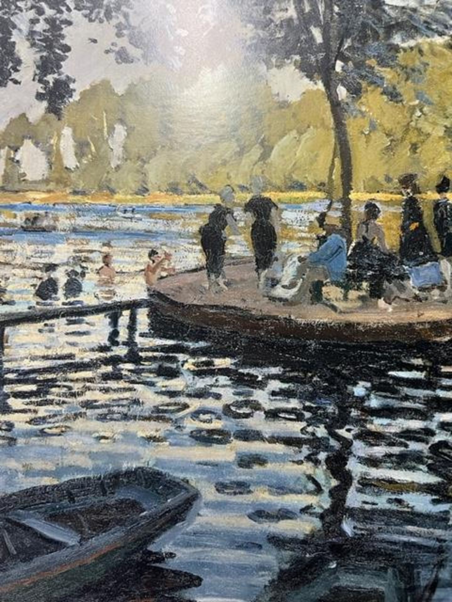 Claude Monet "La Grenouillere" Print. - Image 5 of 12
