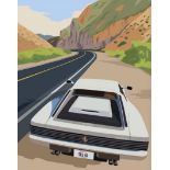 Ferrari Testarossa, David Hockney Style Print