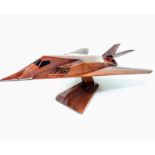 F-117 Nighthawk Wooden Aircraft Scale Model