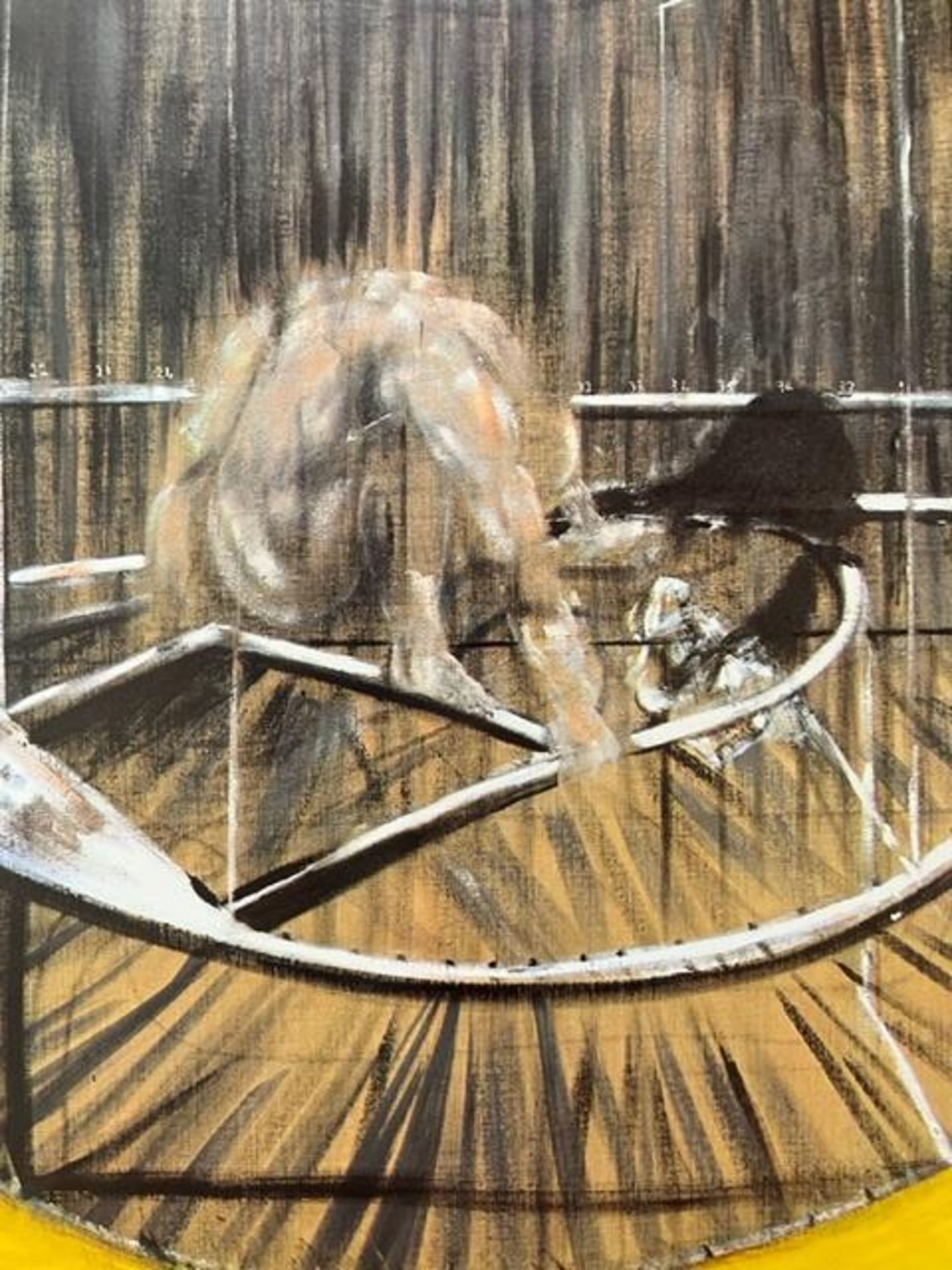 Francis Bacon "Study for Crouching Nude" Print. - Image 4 of 5