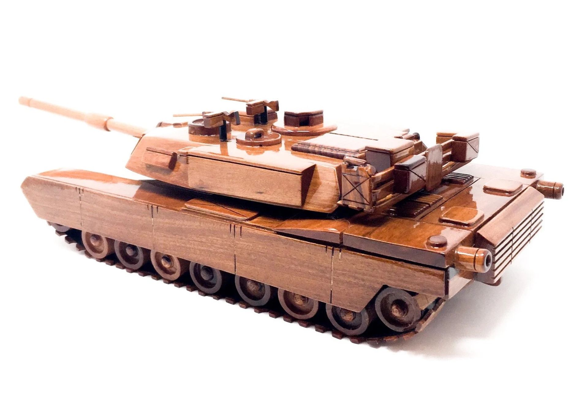 M1A1 Abrams Tank Wooden Scale Model 