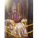 Francis Bacon "Stuy after Velaques Portrait of Pope Innocent X" Print.