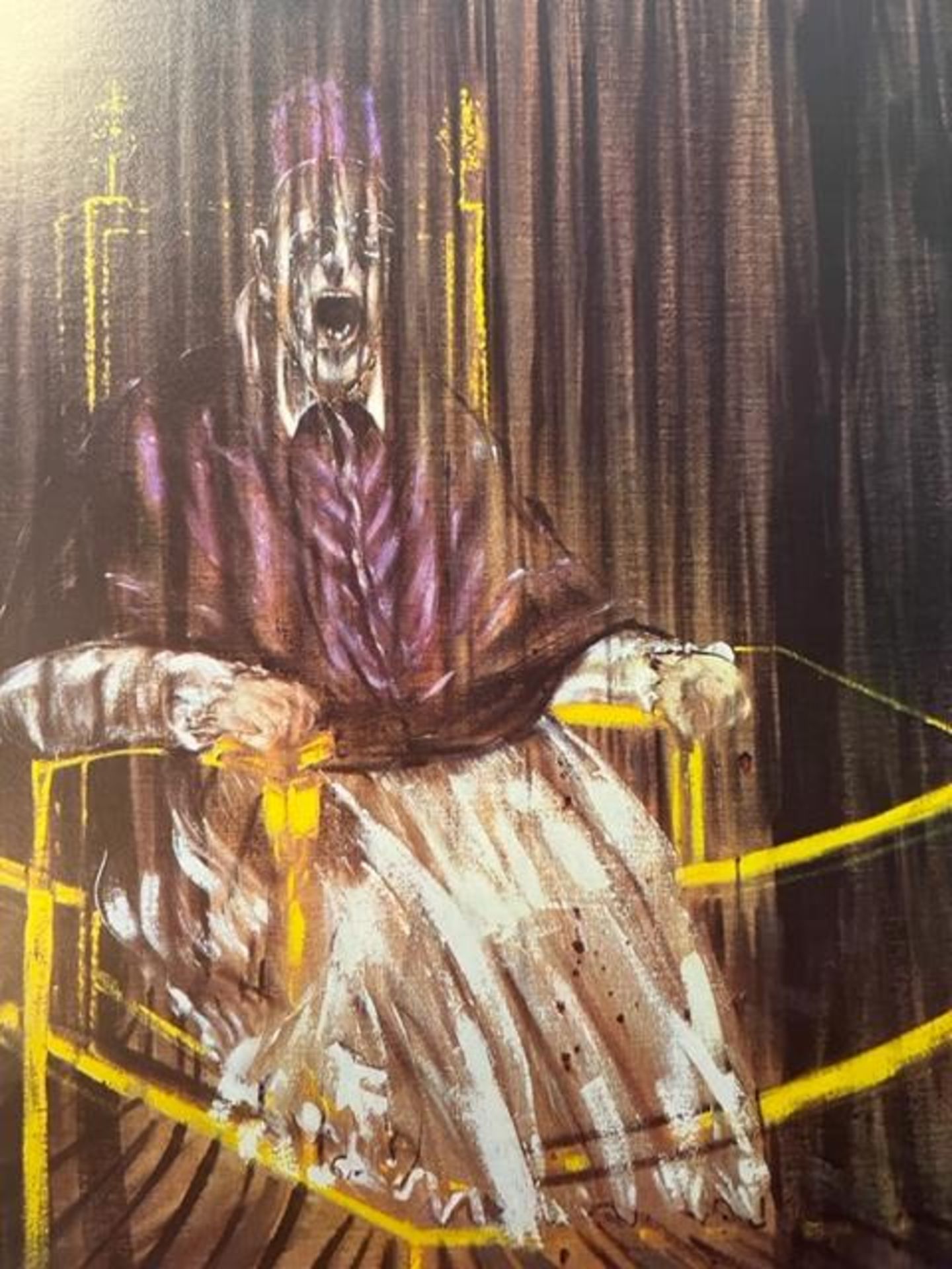 Francis Bacon "Stuy after Velaques Portrait of Pope Innocent X" Print.