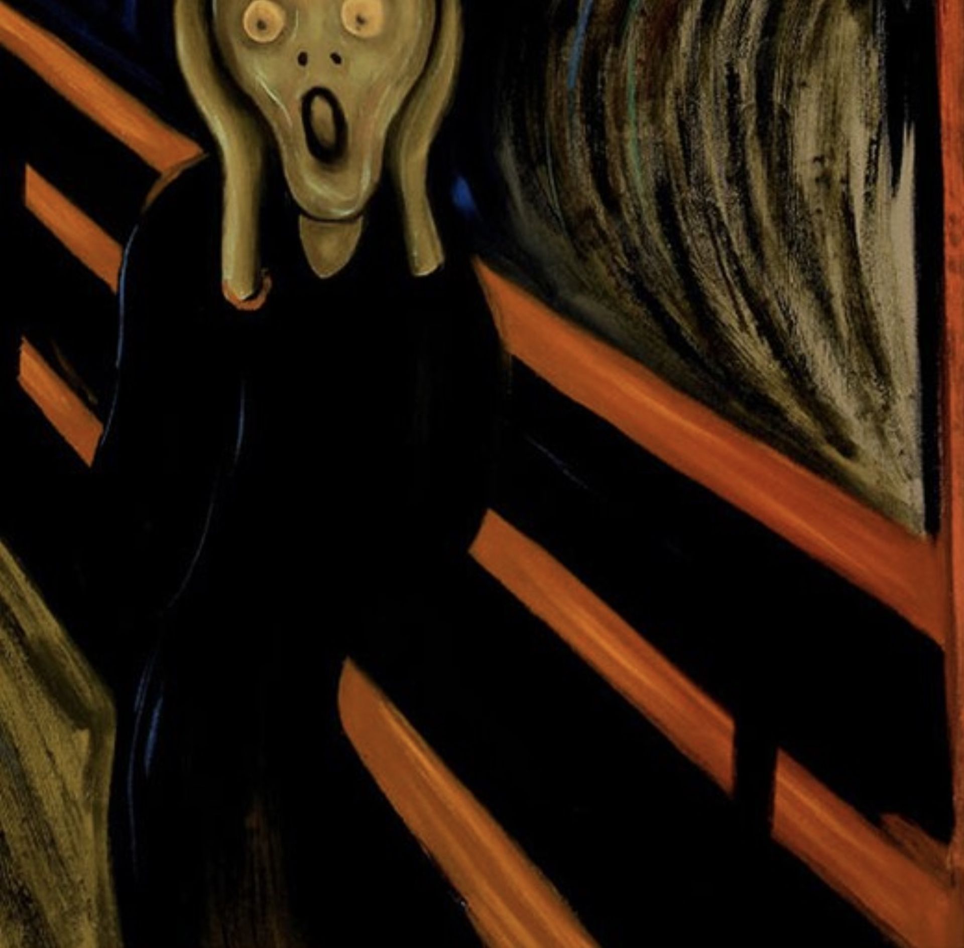 Edvard Munch "The Scream, 1895" Oil Painting - Bild 2 aus 2