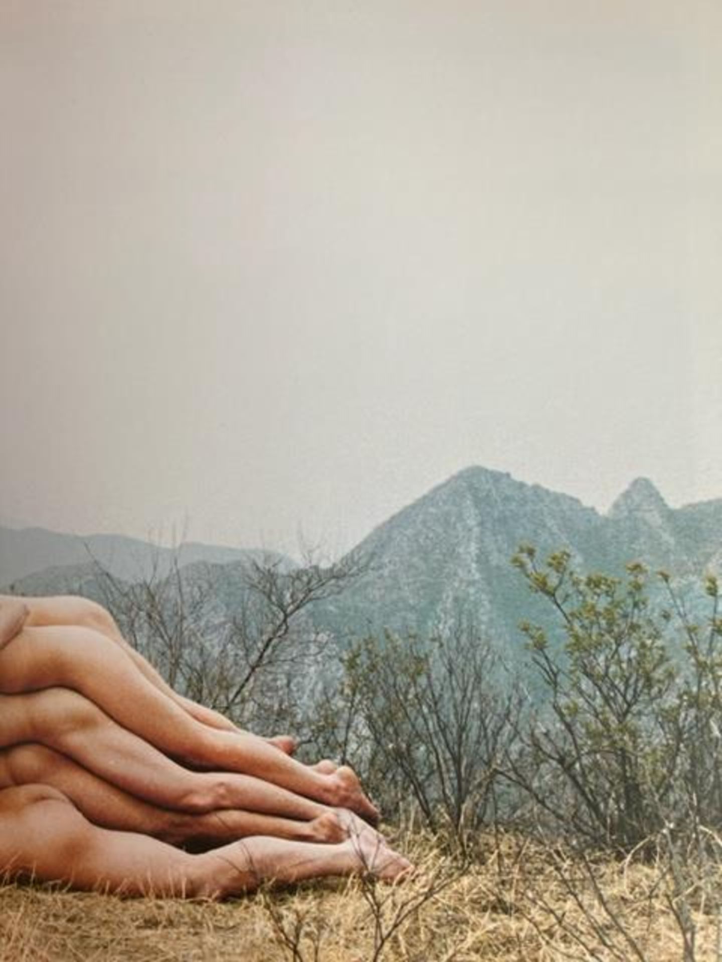 Zhang Huan "Add One Meter to an Anonymous Mountain" Print.