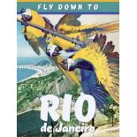 Rio de Janeiro Travel Poster on Canvas