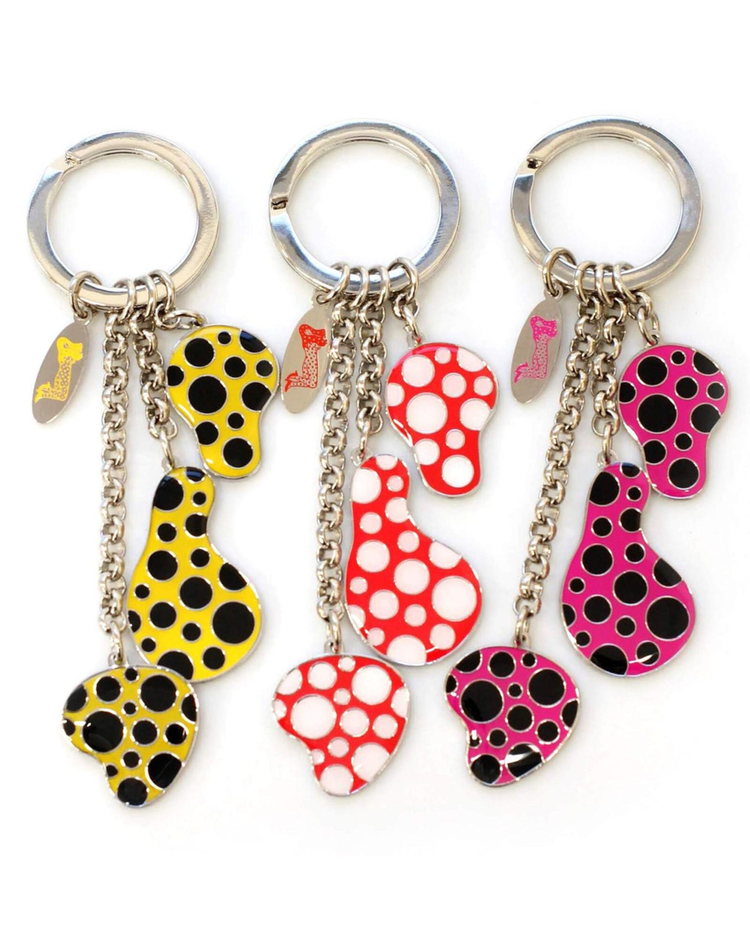 Yayoi Kusama Set of Three Keychains "Love Forever"