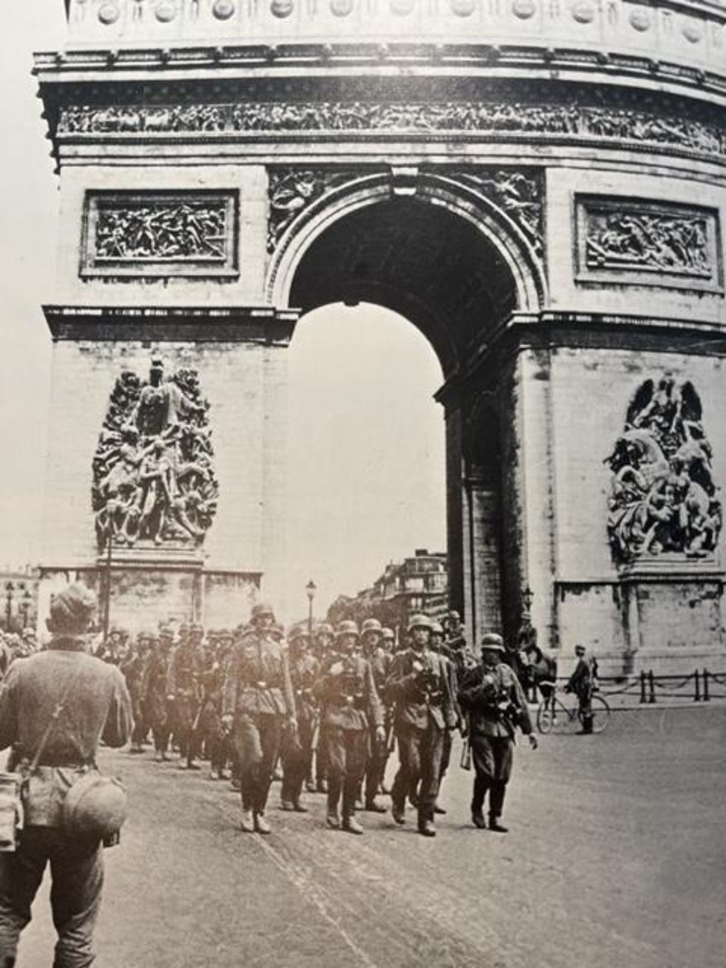 William Shirer "German troops in Arc de Triomphe" Print.