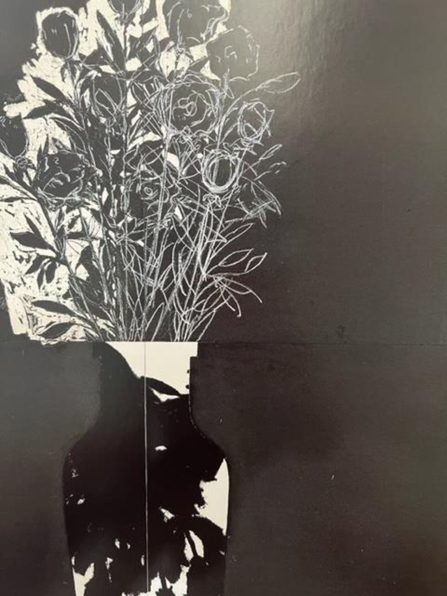 Donald Sultan "Black Roses in a Black Rose Vase" Print. - Bild 2 aus 6
