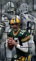 Aaron Rodgers Print on Canvas