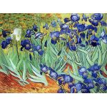 Vincent Van Gogh "Irises, 1889" Oil Painting