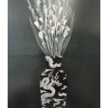 Donald Sultan "Gladiolas in a Chinese Pot" Print.