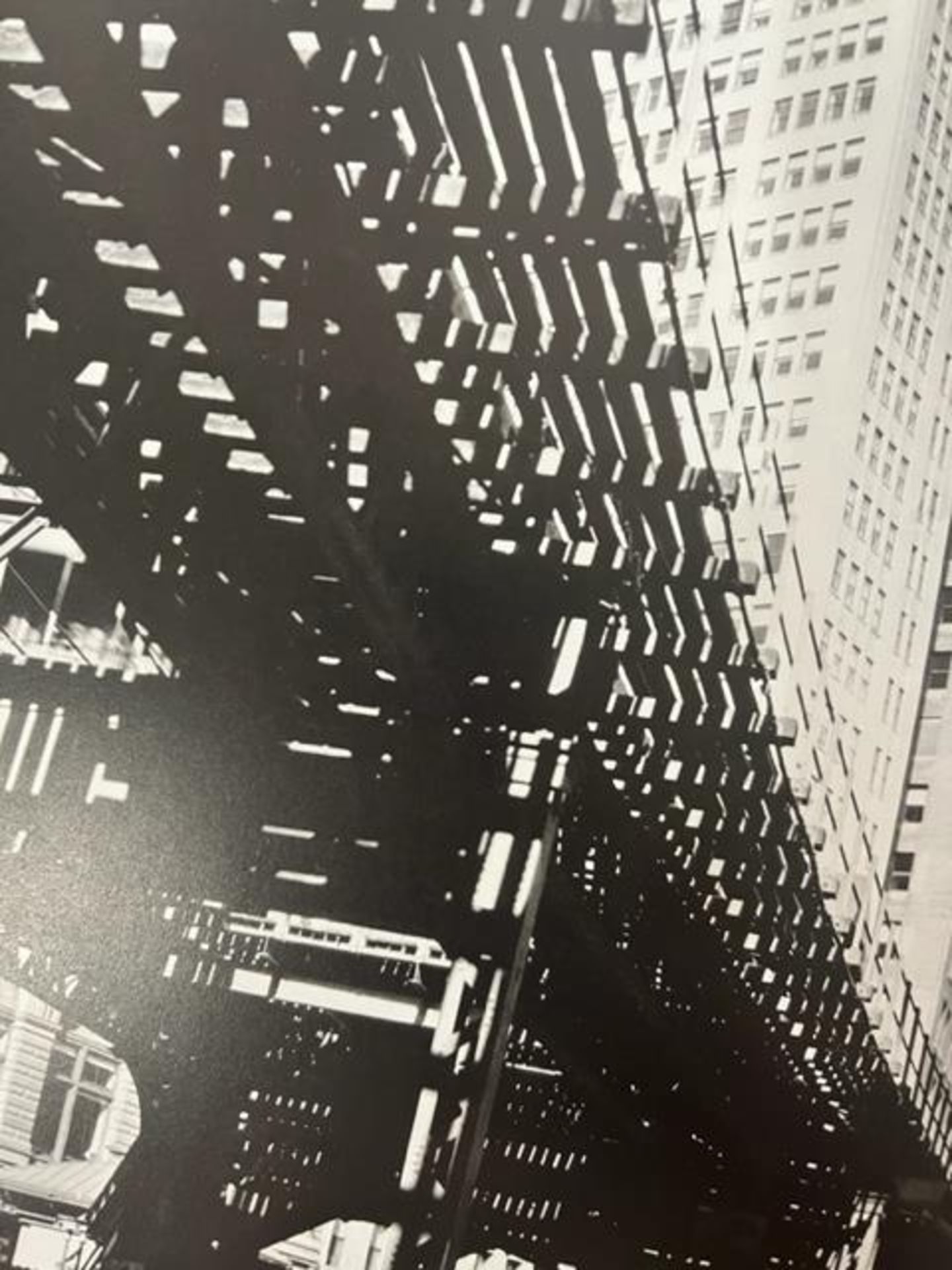 Berenice Abbott "El, Second and Third Avenue Lines" Print.