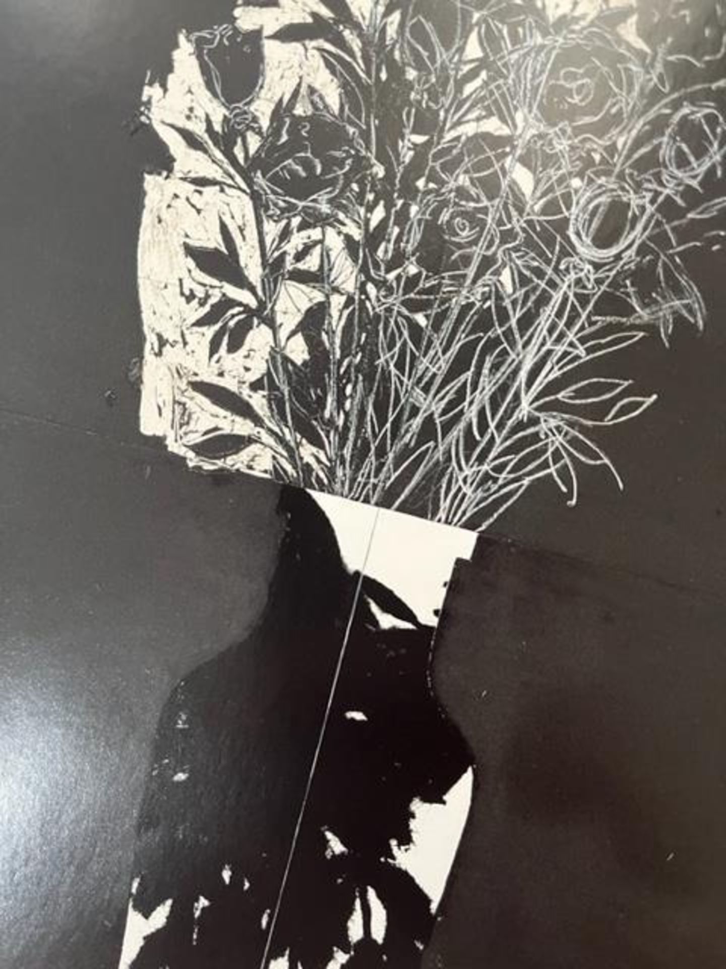 Donald Sultan "Black Roses in a Black Rose Vase" Print. - Bild 6 aus 6