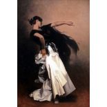 John Singer Sargent "Study for Spanish Dancer, 1882" Oil Painting