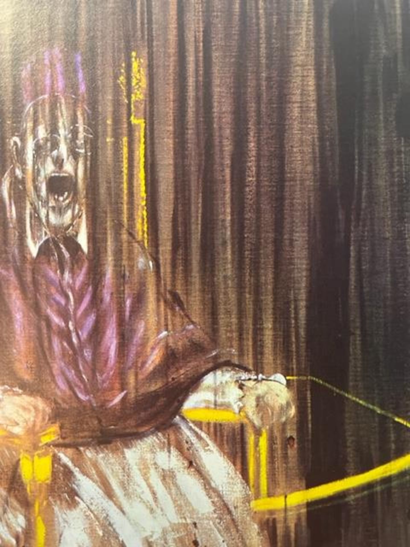 Francis Bacon "Stuy after Velaques Portrait of Pope Innocent X" Print. - Image 2 of 6