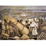 Diego Rivera "Tenochtitlan" Offset Lithograph