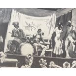 Thomas Hart Benton "Minstrel Show" Print.