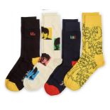 The Beatles Set of Four Socks