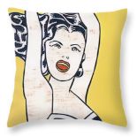 Roy Lichtenstein "Girl" Pillow