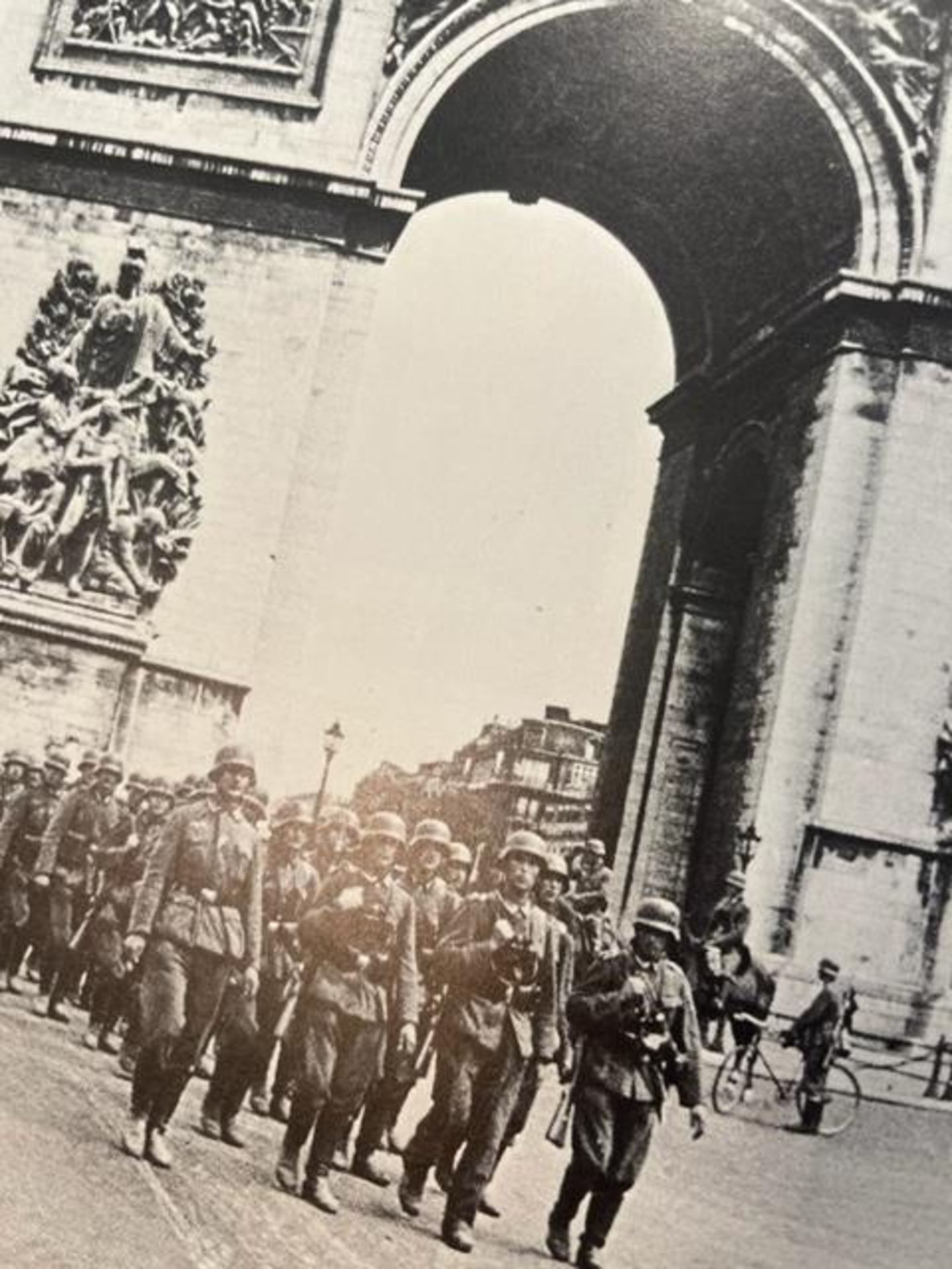 William Shirer "German troops in Arc de Triomphe" Print. - Image 6 of 6