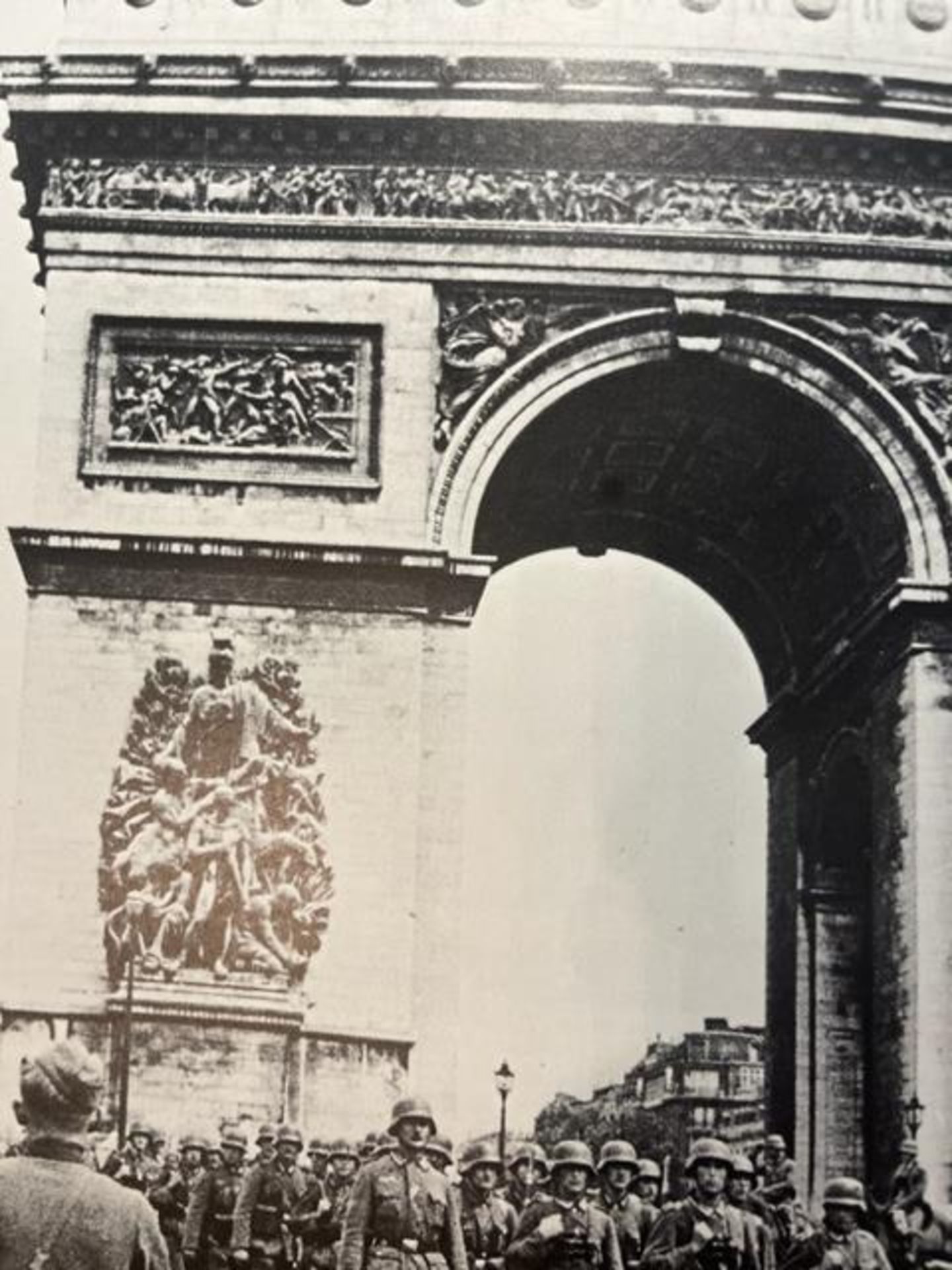 William Shirer "German troops in Arc de Triomphe" Print. - Image 3 of 6