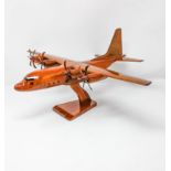 C130 Hercules Wooden Scale Airplane Desk Display