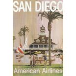 American Airlines "San Diego, California" Poster