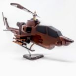 AH1 Cobra Wooden Scale Helicoper Desk Display