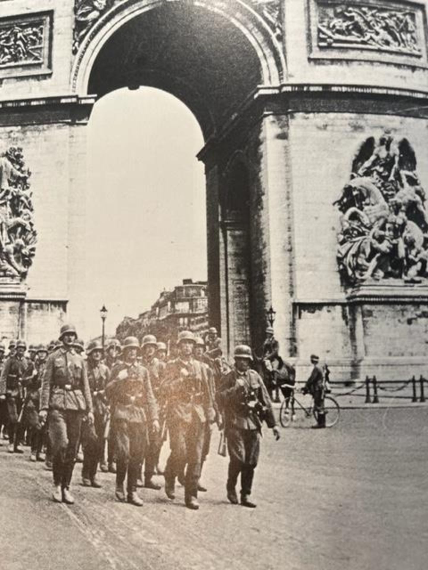 William Shirer "German troops in Arc de Triomphe" Print. - Image 5 of 6