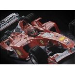 Michael Schumacher Ferrari Canvas Print