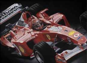 Michael Schumacher Ferrari Canvas Print