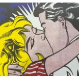 Roy Lichtenstein "Kiss" Print.