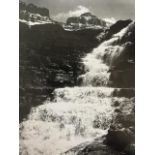 Ansel Adams "Cascade, Glacier National Park" Print.