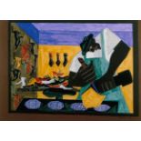 Jacob Lawrence "The Shoemaker, 1945" Offset Lithograph