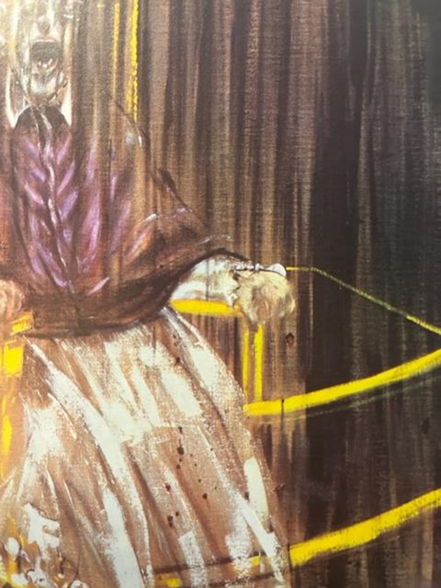 Francis Bacon "Stuy after Velaques Portrait of Pope Innocent X" Print. - Image 5 of 6