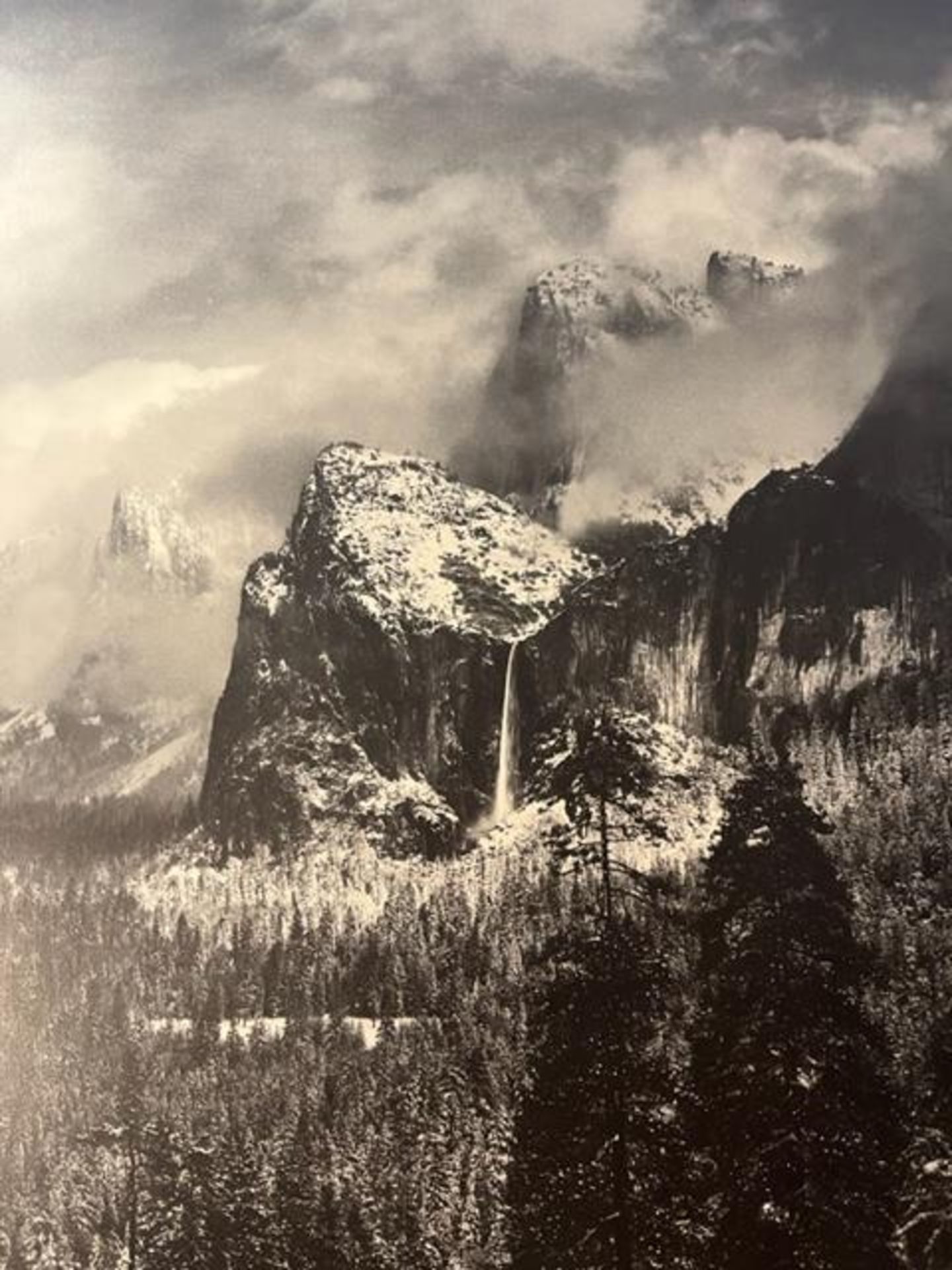 Ansel Adams "Clearing Winter Storm" Print. - Bild 2 aus 6