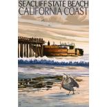 Seacliff State Beach, Aptos, California Travel Poster